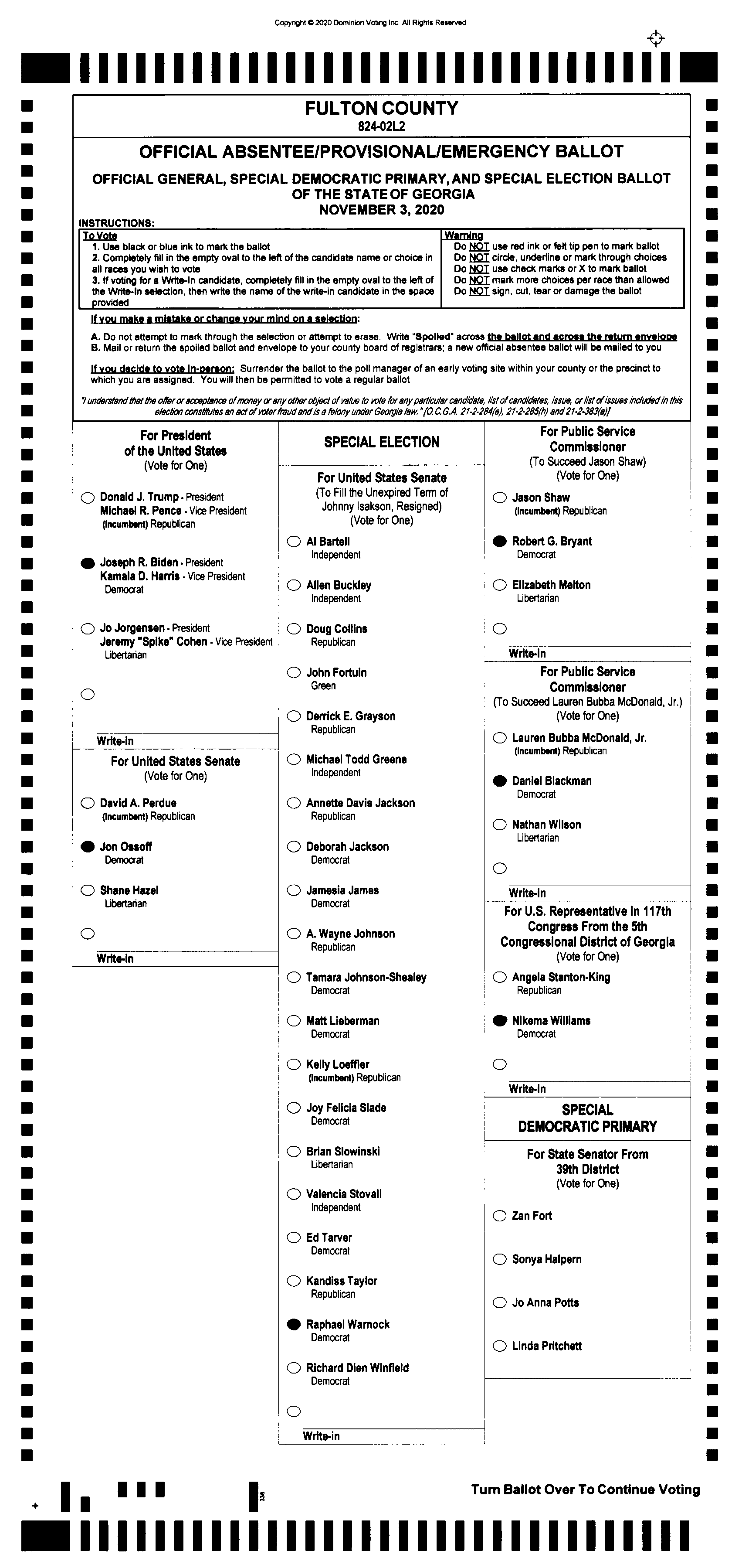 Doubled Ballot